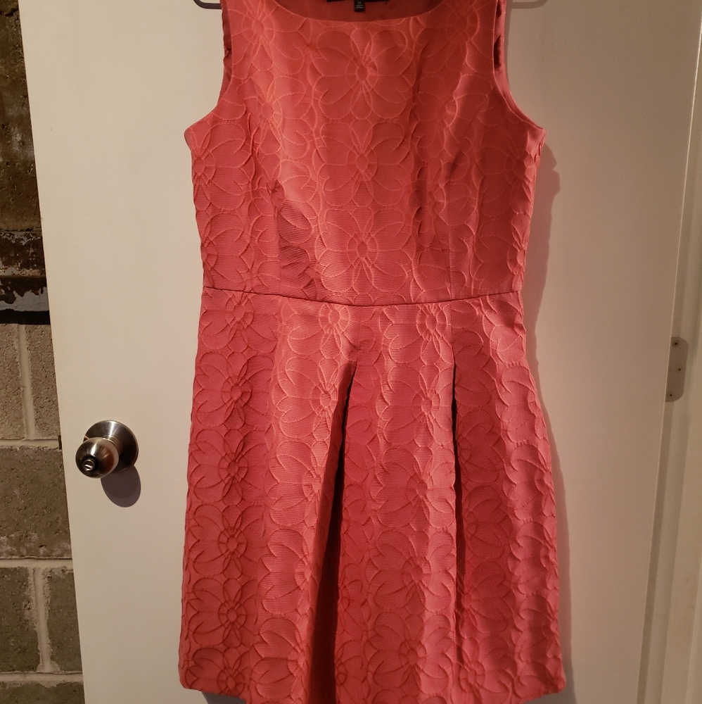 Orange/coral floral dress